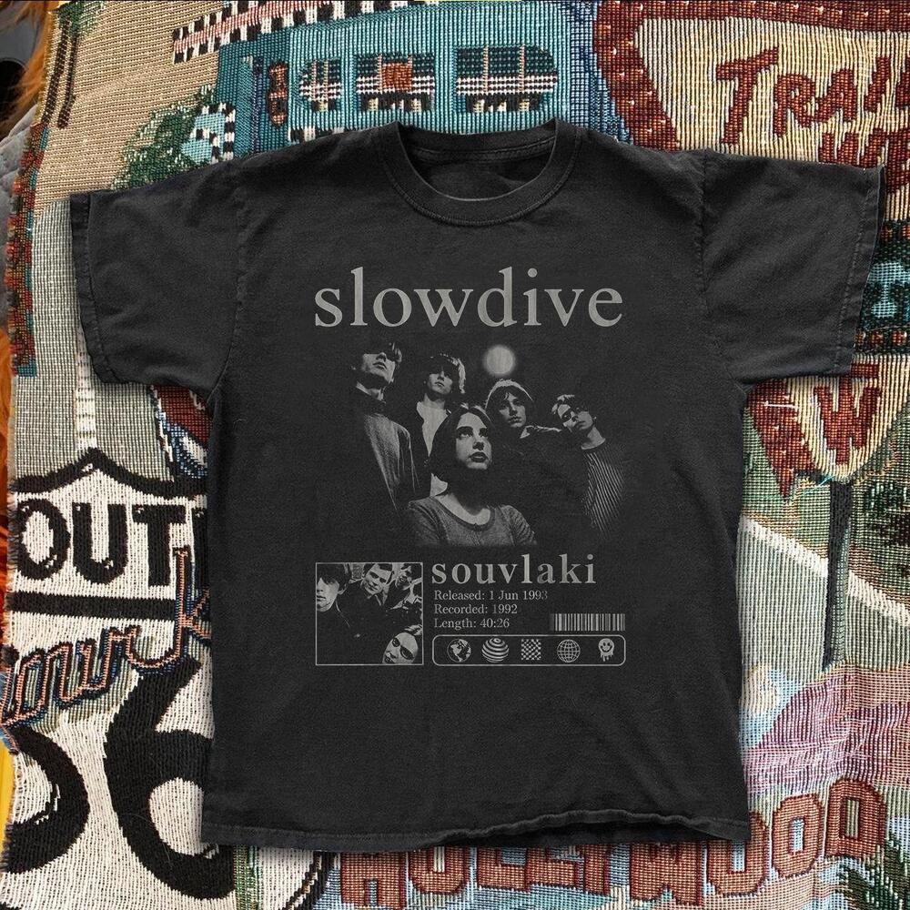 Style Slowdive Shirt Tour Concert Poster Graphic  T-Shirt
